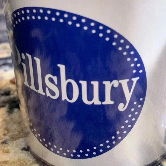 vintage pillsbury plastic coffee mug cup white/blue made in usa 4” height - Picture 9 of 10